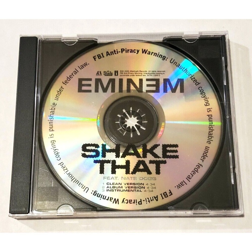 Eminem "Shake That" US Rare Promo CD Single (2005) Featuring Nate Dogg - Picture 1 of 5
